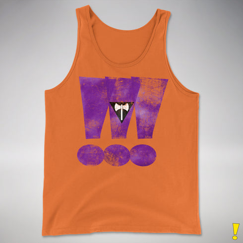 Lesbian Labrys Pride Grunge Exclamation Points Premium Tank Top - Orange